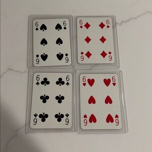 Gucci Vintage 1970s Playing Card Set of 6s